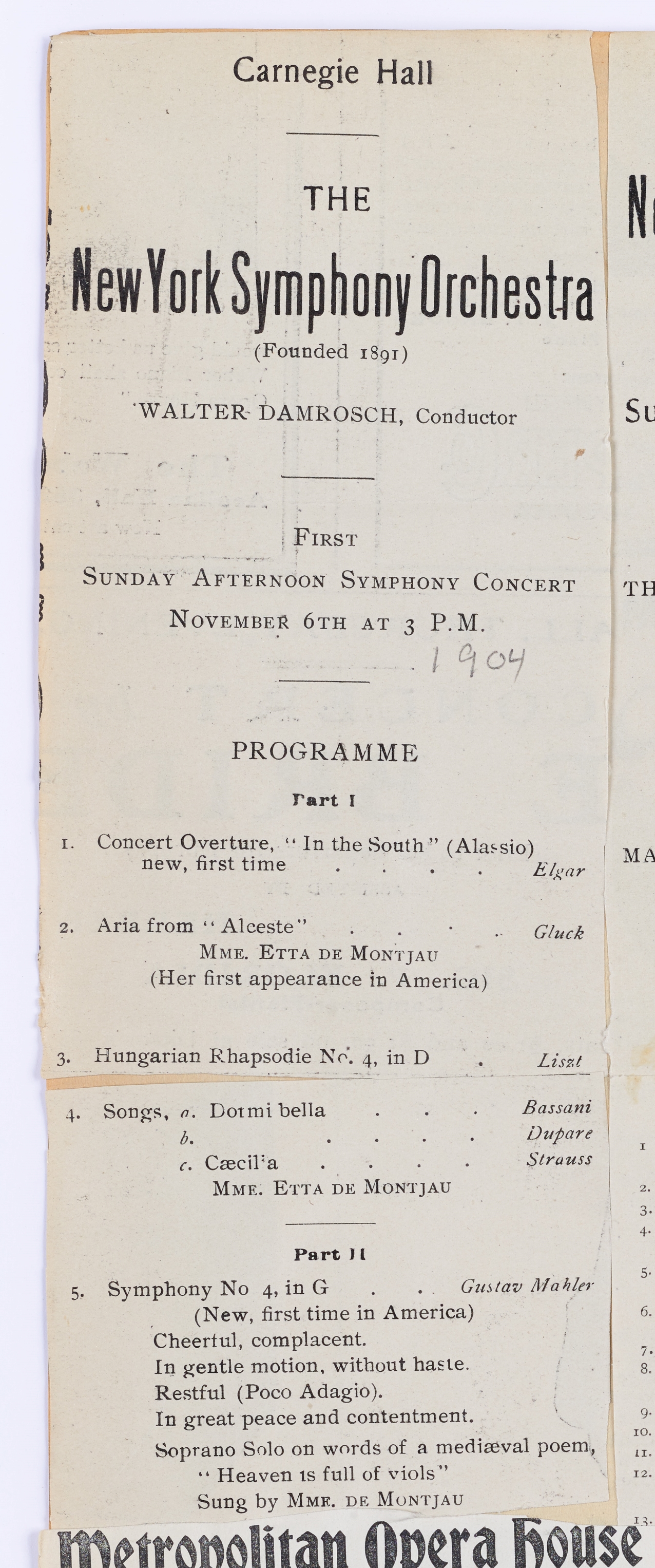 Program from 1904