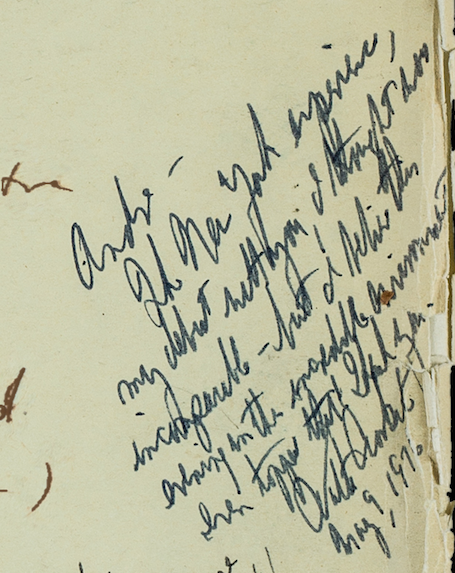 Walter Cronkite's handwritten 1976 note expressing gratitude, featured in orchestra archives.